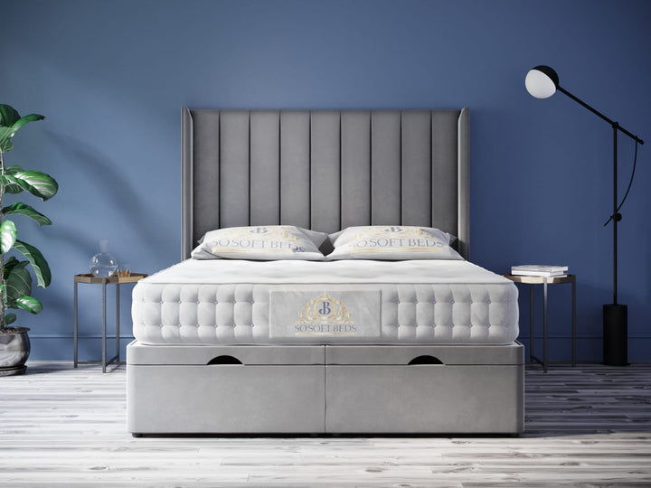 Wingback Panel Ottoman Bed - Ottoman Beds 