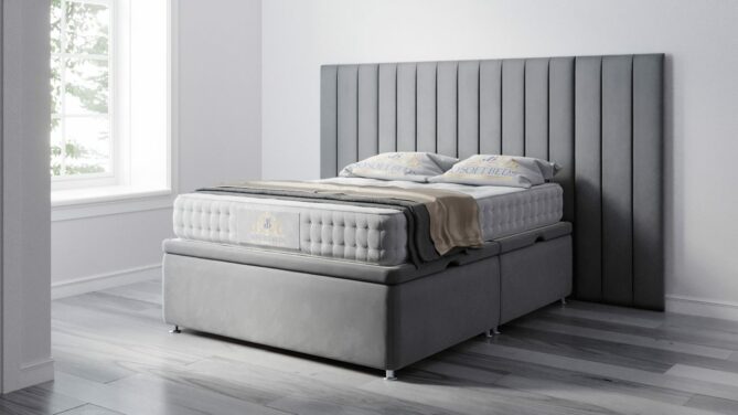 Ottoman Divan Storage Bed Elegant Wide Headboard Design - Ottoman Beds 