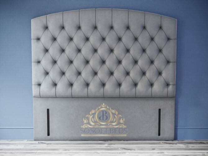 Safina Chesterfield Ottoman Bed Headboard With Optional Mattress - Ottoman Beds 